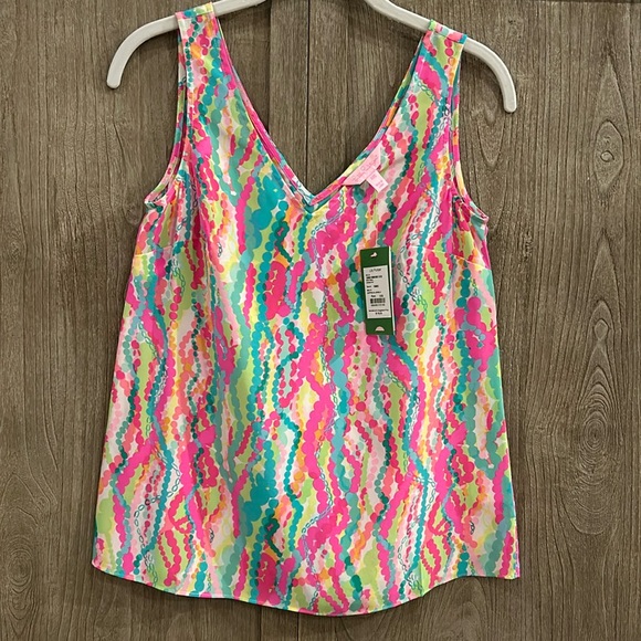 Lilly Pulitzer Ciprani Top in Dripping Jewels - Picture 1 of 5